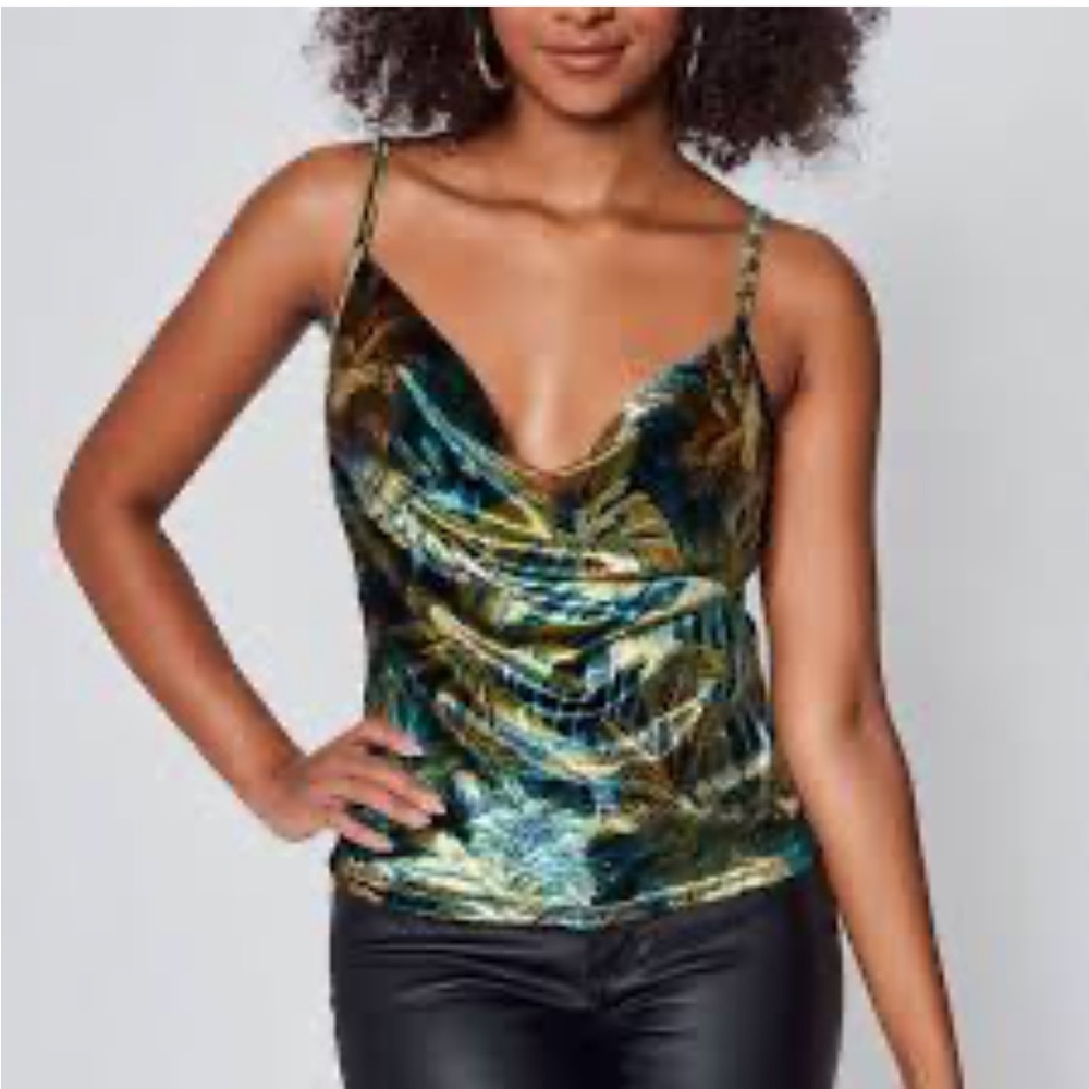 Studio F tropical velour top